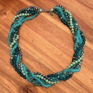 Premier | Beaded Twisted Layer Necklace | 19.5” Adjustable